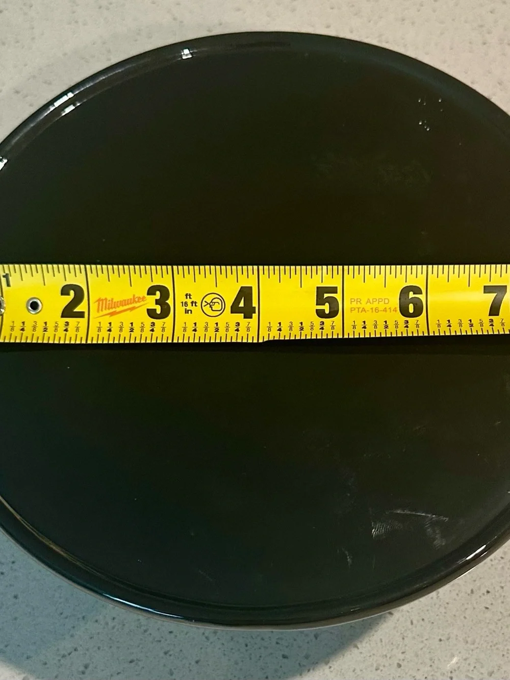 Black Ceramic Cake Stand with Gnome Base